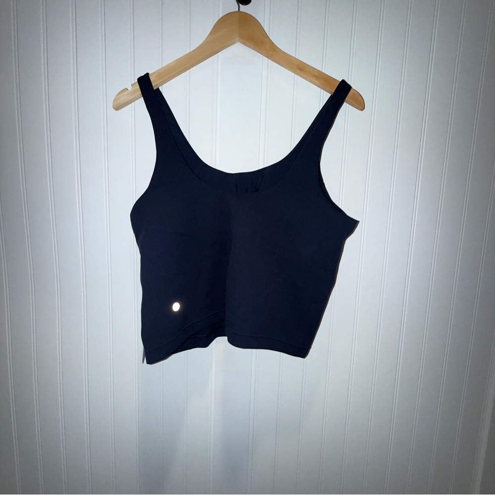NWT Lululemon Glow Up Tank *Medium Support B/C Cup (True Navy) Size: 14 - Picture 2 of 4